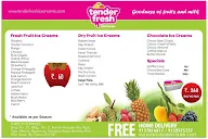 Tender Fresh Ice Creams menu 2