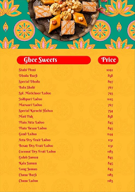 Halwaivala Sweets menu 3