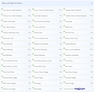 Cafe Ex Animo menu 1