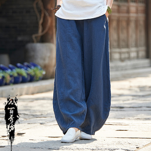 Title 2, Retro Slimming Washed Casual Bloomers Trousers ...