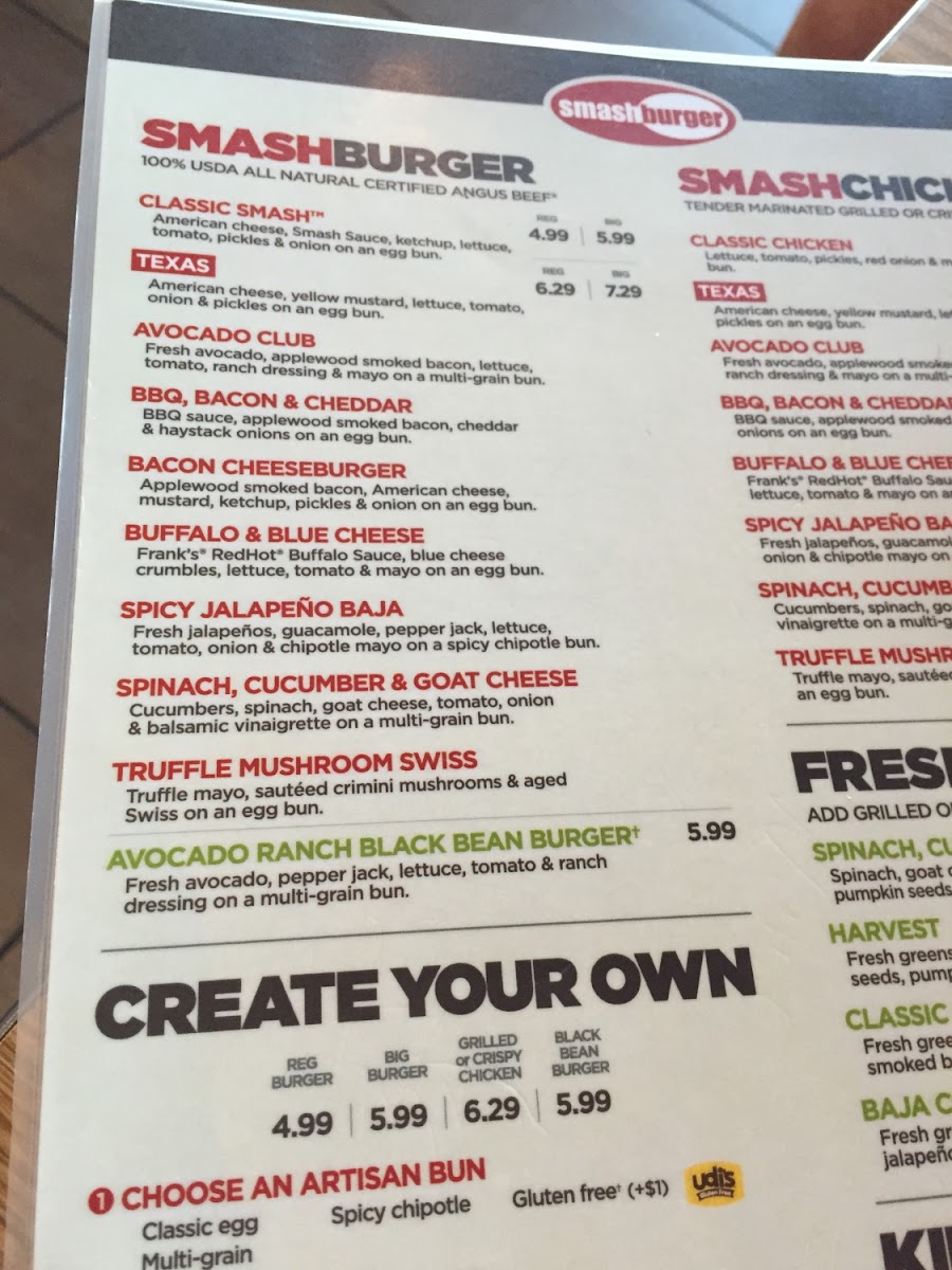 Gluten-Free at Smashburger