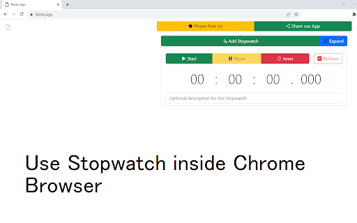 Stopwatch for Google Chrome™