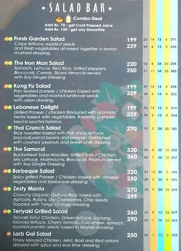 TGIH - Thank God It's Healthy! menu 