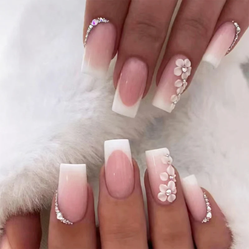 Title 3, Autocollants longs pour ongles avec strass pour...