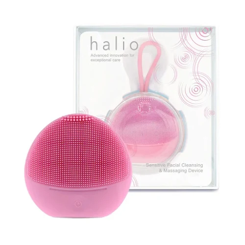 Máy rửa mặt Halio Sensitive Facial Cleansing & Massaging Device Baby Pink