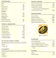 Paffen Cafe menu 1