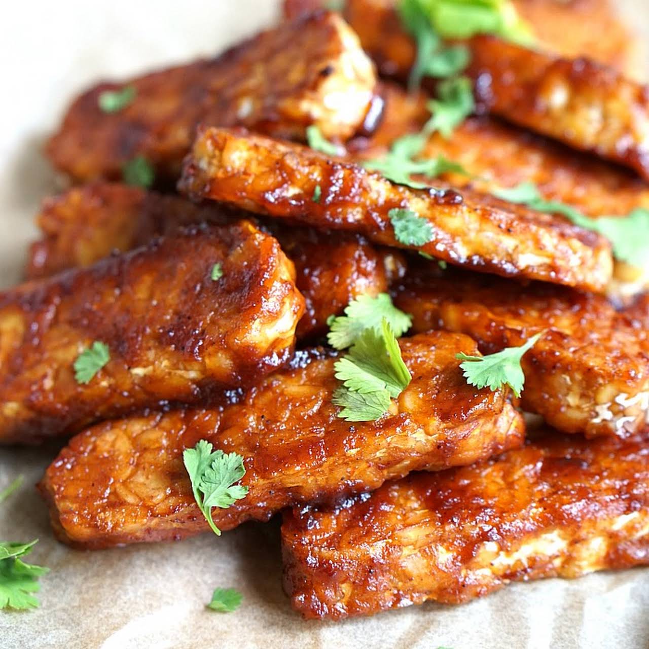Easy Baked BBQ Tempeh