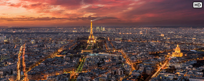 Paris at Night HD Wallpapers New Tab Theme marquee promo image