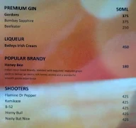 Opal Lounge menu 1