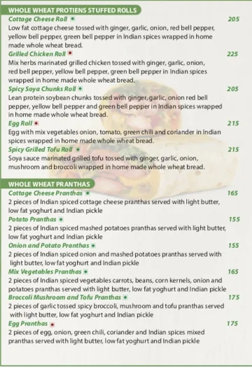 Nutri Ninja menu 