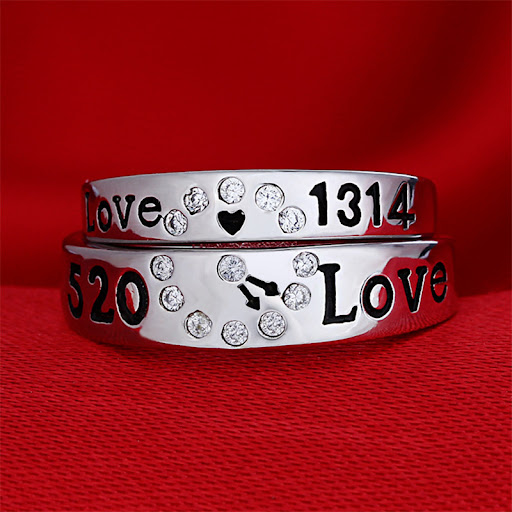 Title 4, Creative Silver Diamond Rings for Men and Women