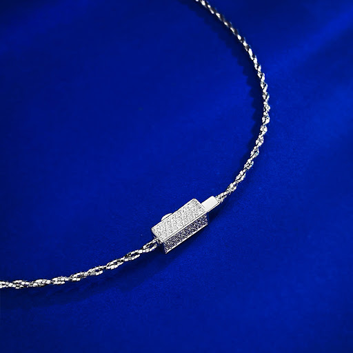 Title 3, Silver Starry Winding Necklace Unisex Stylish J...