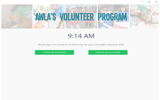 AWLA New Volunteer Login