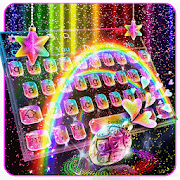 Colorful Rainbow Glisten Keyboard Theme  Icon