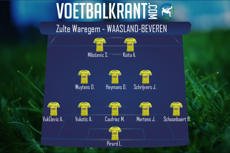 Opstelling SK Beveren | Zulte Waregem - SK Beveren (22/08/2020)