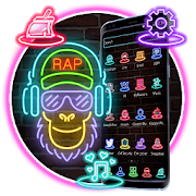 Neon Rap DJ Monkey Theme  Icon