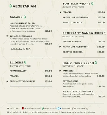 Roasty menu 