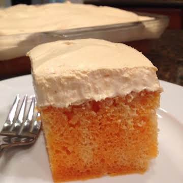 Orange Creamsicle Poke Cake