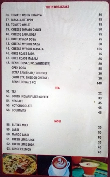 Shri Ganeshji menu 