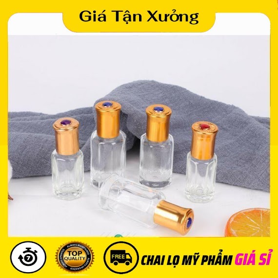 Chai Lọ Chiết Nước Hoa Trùm Sỉ [3Ml, 6Ml, 12Ml] Vỏ Chai Lọ Bi Lăn Dubai Rỗng Chiết Mỹ Phẩm , Phụ Kiện Du Lịch