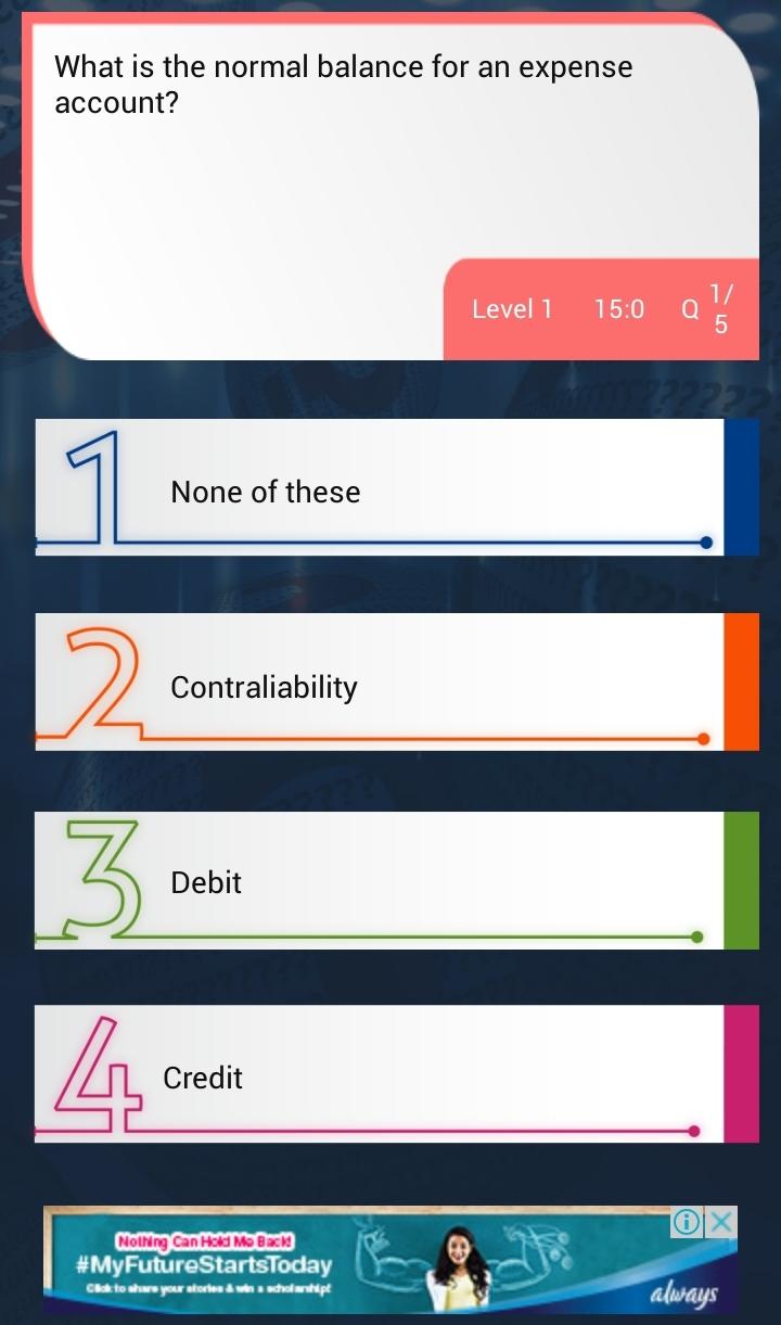 Accounting Quiz Screen 3