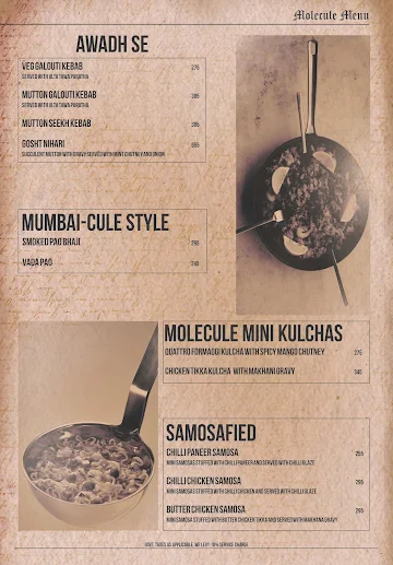 Molecule Air Bar menu 