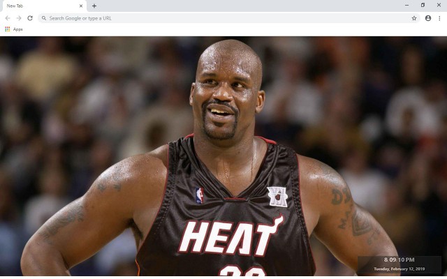 Shaquille O'Neal NBA New Tab