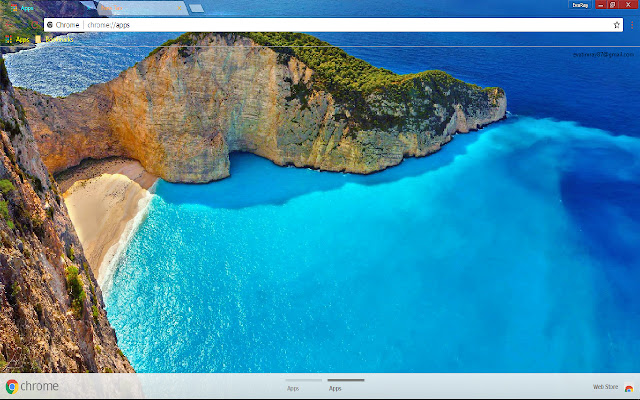 Cliff Greece Horizon Nature chrome extension