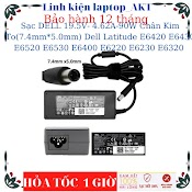 Sạc Laptop Dell 19.5V - 4.62A - 90W Chân Kim To(7.4Mm*5.0Mm) Dell Latitude E6420 E6430 E6520 E6530 E6400 E6220 E6230 E6320