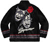 drama mask fleece jacket 2020ss black