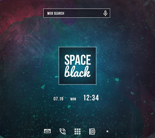 SPACE BLACK-無料着せ替えアプリ