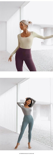 Title 3, All-in-One Splicing Fitness Suit Long Sleeve El...