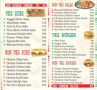 Subs Club menu 3