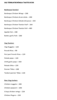 Taste Buds menu 1