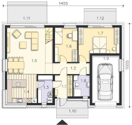 Valbella DCP380 - Rzut parteru