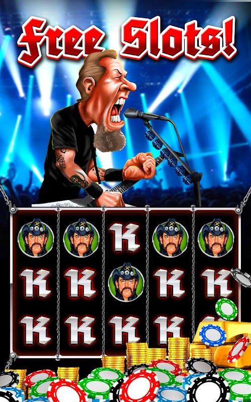 Android application Heavy Metal Free Slot Machines screenshort