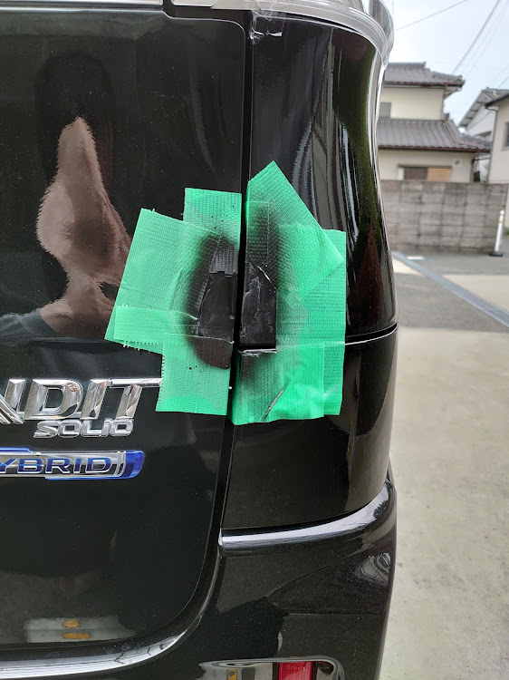 ソリオバンディットの素人板金・とりあえず、目立たなくはなった？に関するカスタム事例の投稿画像4枚目