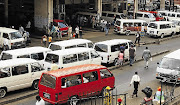 Noord Street taxi rank in Johannesburg.