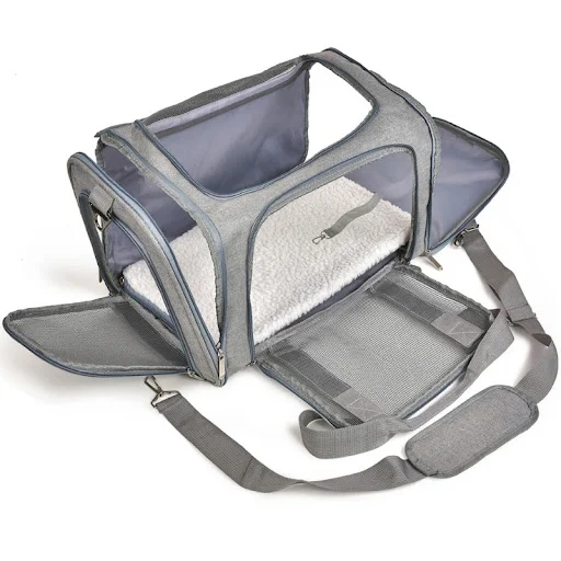 Dog Carrier Bag Soft Side Backpack Cat Pet Carriers Dog Travel Bags Airline Approved Transport For Small Dogs Cats Outgo