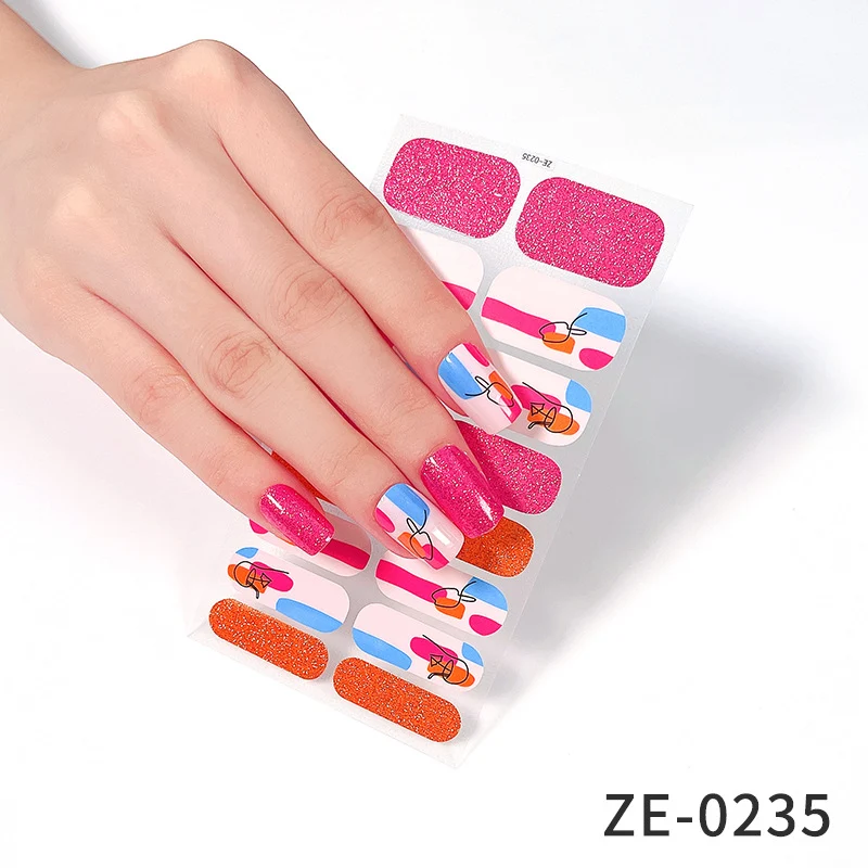 Title 3, Adesivos de manicure natalinos impermeáveis par...
