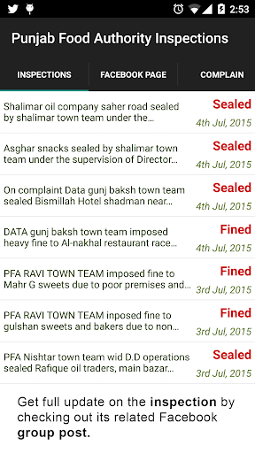 PFA Inspections Raids