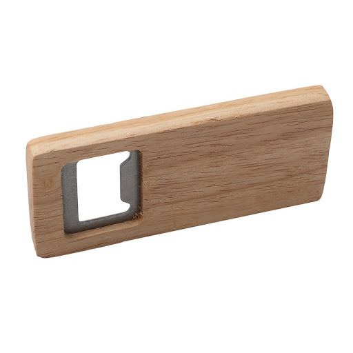 Title 2, Wooden Square Beer Bottle Opener Cap Remover Du...