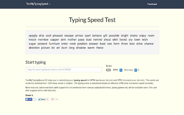 Typing Speed Test