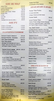 Swagat Rasoi menu 1