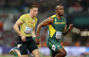 South African sprinter Akani Simbine competes in the heats of men's 100m on day 1 of the World Athletics Championships in Budapest.