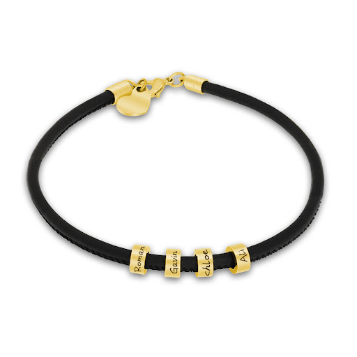 Title 2, Beaded Stainless Steel Heart Couple Bracelet, a...