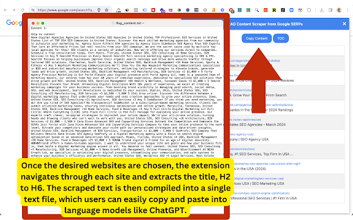 RAG Content Scraper from Google SERPs
