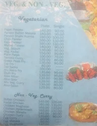 Hotel Natraj menu 1