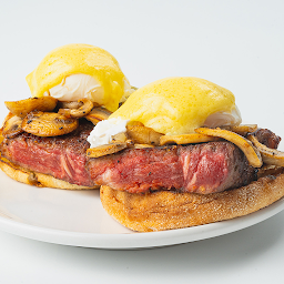 Striploin Steak & Mushroom Benny