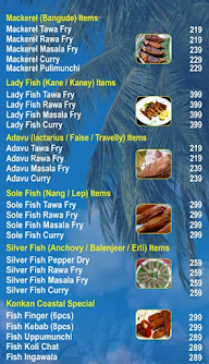 Karaavali Family Hotel menu 3